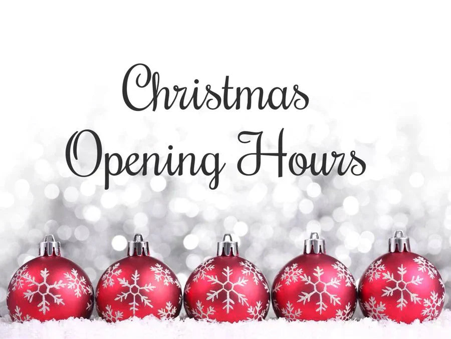 Opening hours Christmas and New Year 2025/2026